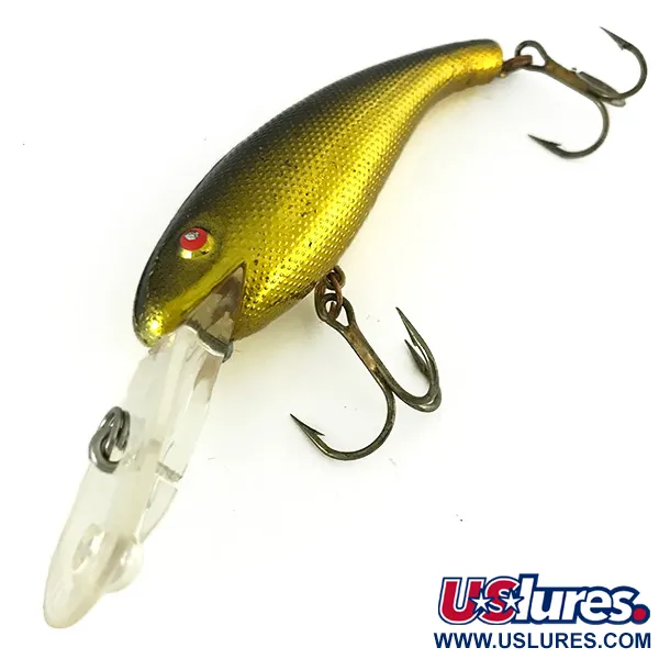 Cotton Cordell Wally Diver Crankbait, Oro, 14g, Rattling, #7220