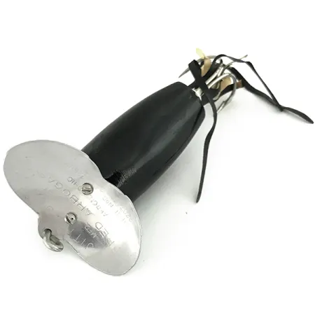 Fred Arbogast Jitterbug Weedless, Nero, 8.5g, antialga, #7275