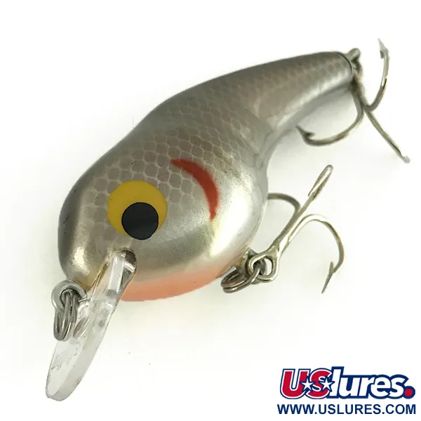 Bagley ET2 Crankbait, Argento, 9,5g, Legno di Balsa, #7278