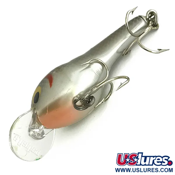 Bagley ET2 Crankbait, Argento, 9,5g, Legno di Balsa, #7278