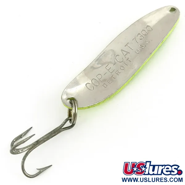 Eppinger Dardevle Cop-E-Cat 7300 UV Ondulante, Giallo/Verde, 10g, UV, #7282