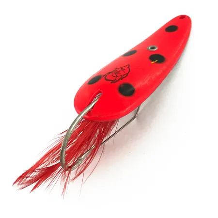 Eppinger Weedless Dardevle Imp Ondulante, Rosso/Nero/Nickel, 11g, #7318