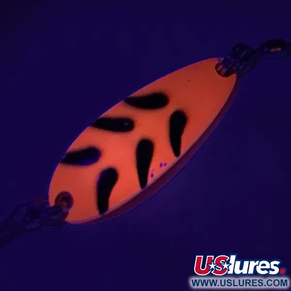 Luhr Jensen Krocodile UV Ondulante, Fluorescent Orange / Black, 9g, #7341