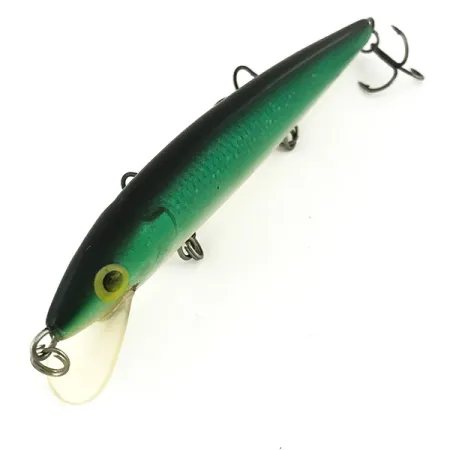 Rapala Husky Jerk 12 Esca, Verde/Oro, 13g, Rattle interno, #7352