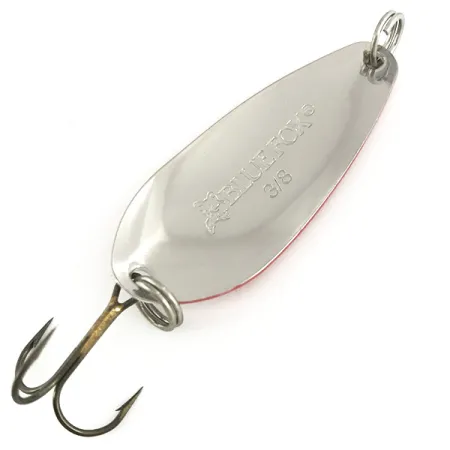 Blue Fox Strobe Tear Drop Ondulante, Rosso / Bianco / Nickel, 11g, #7368