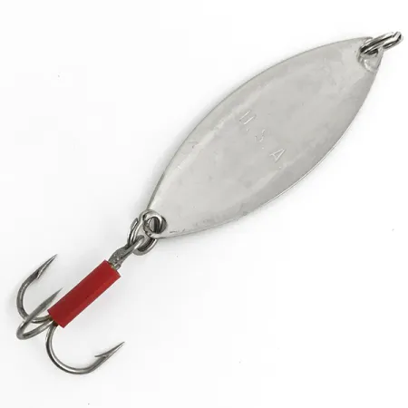 Mepps Spoon 2 Ondulante, Nichel, 9g, Tubicino Rosso, #7375