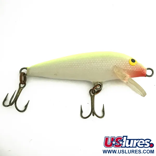 Rapala Original Floater F5 Minnow, Chartreuse, 2.3g, Balsa, #7399
