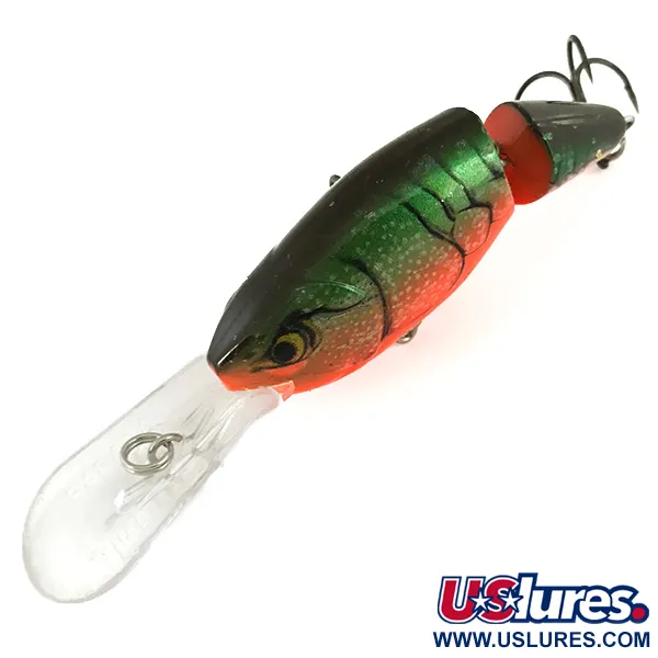 Rapala Jointed Shad Rap JSR07 Esca, Verde/Arancio, 12g, #7401