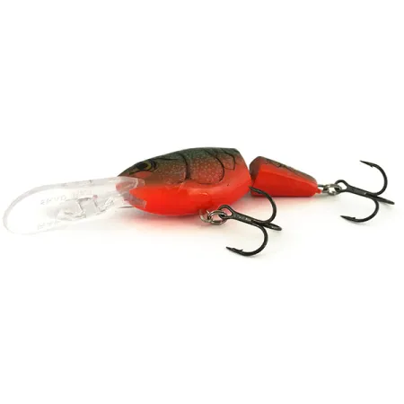 Rapala Jointed Shad Rap JSR07 Esca, Verde/Arancio, 12g, #7401