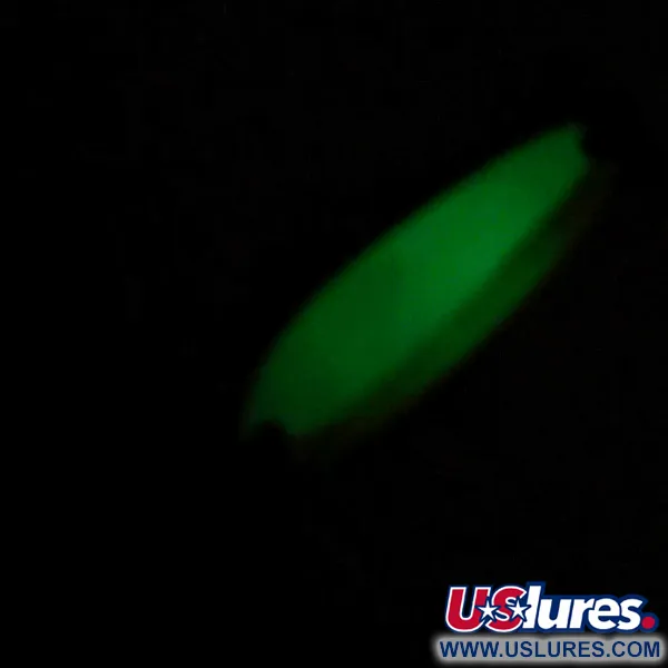 Luhr Jensen Krocodile Die #3 Glow Ondulante, Bianco/Verde, 14g, #7410