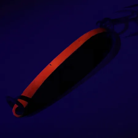 Luhr Jensen Krocodile Die #4 UV Ondulante, Nichel / Rosso, 19g, UV, #7411