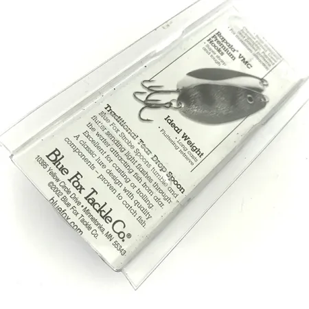 Blue Fox Strobe Tear Drop Spoon Ondulante, Fire Tiger, 11g, VMC, #7423