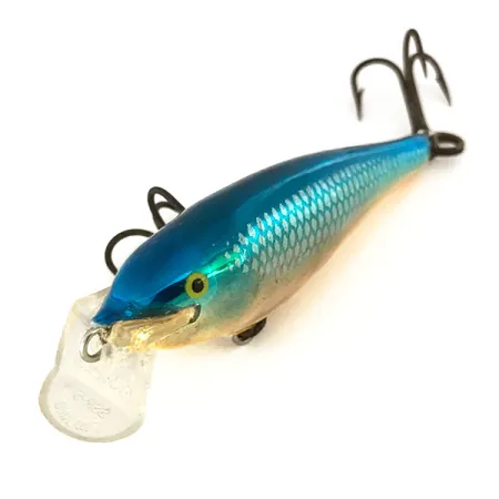Rapala Shallow Shad Rap Artificiale, Blu/Oro, 5g, Balsa, #7439