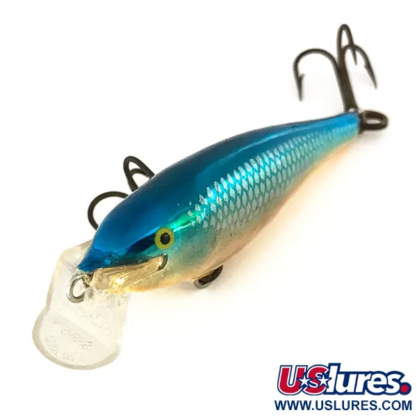 Rapala Shallow Shad Rap Artificiale, Blu/Oro, 5g, Balsa, #7439