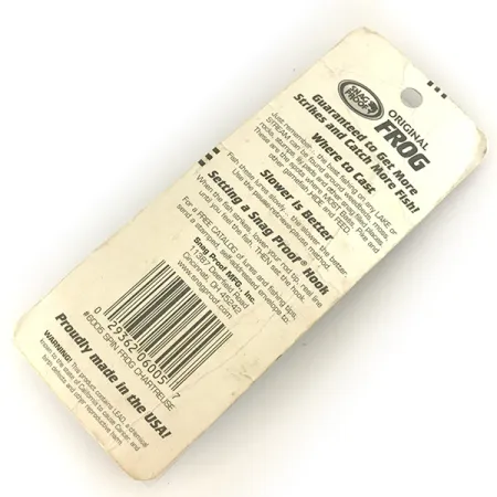 Snag Proof Original Frog Esca Topwater, Chartreuse, 14g, #7458