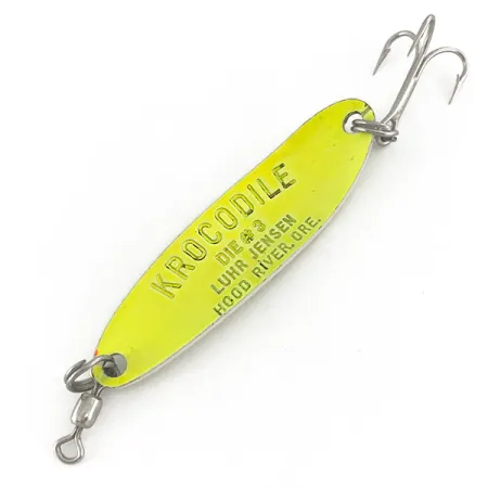 Luhr Jensen Krocodile Die #3 UV Ondulante, Chartreuse, 10g, UV, #7468