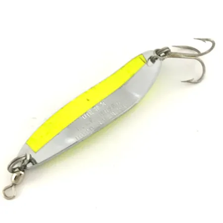 Luhr Jensen Krocodile Die #3 Ondulante, Nickel/Chartreuse, 10g, UV, #7483
