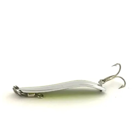 Luhr Jensen Krocodile Die #3 Ondulante, Nickel/Chartreuse, 10g, UV, #7483