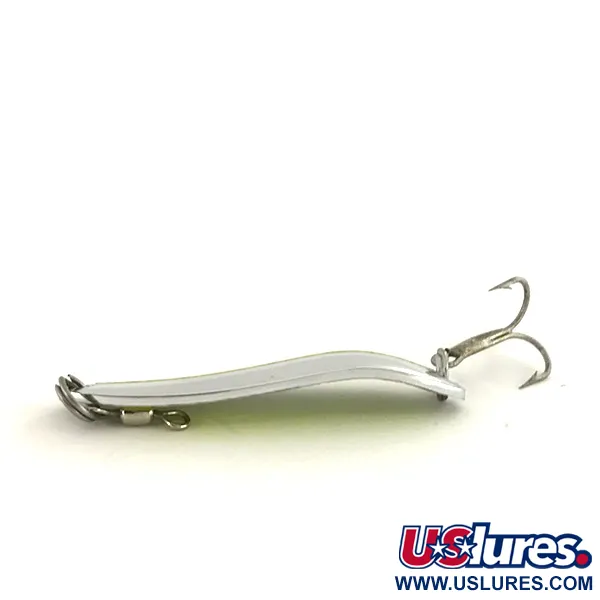 Luhr Jensen Krocodile Die #3 Ondulante, Nickel/Chartreuse, 10g, UV, #7483