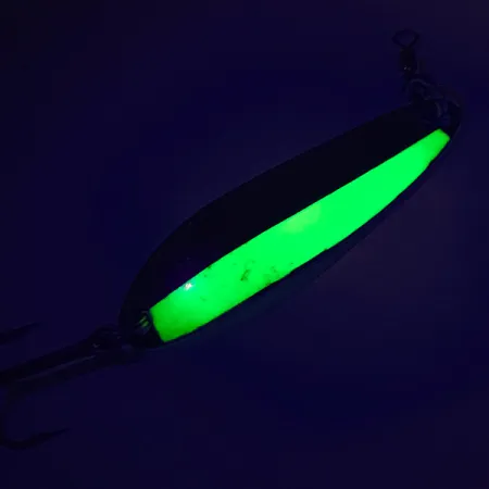 Luhr Jensen Krocodile Die #3 Ondulante, Nickel/Chartreuse, 10g, UV, #7483