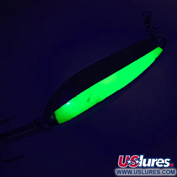 Luhr Jensen Krocodile Die #3 Ondulante, Nickel/Chartreuse, 10g, UV, #7483