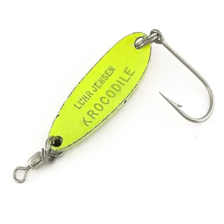 Luhr Jensen Krocodile UV Ondulante, Chartreuse/Rosso, 9g, UV, #7484