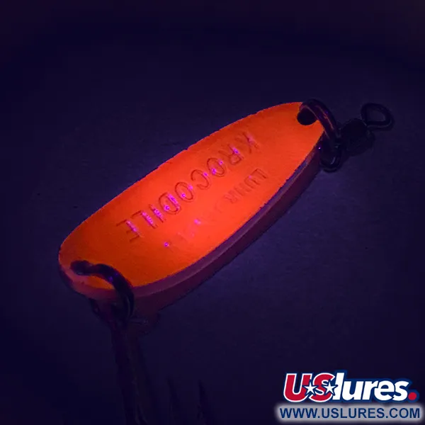 Luhr Jensen Krocodile UV Ondulante, Rosso / Nero, 9g, UV, #7485