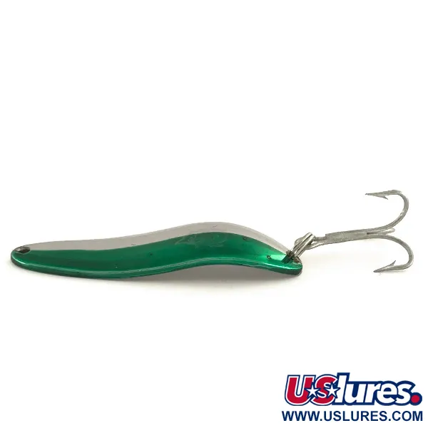 Dardevle Cop-E-Cat 7300 Ondulante, Nichel/Verde, 10g, Oscillazione, #7487