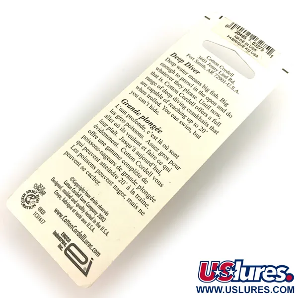 Cotton Cordell Grappler Shad Deep Diver, Oro/Arancio, 7g, Deep Diver, #7497