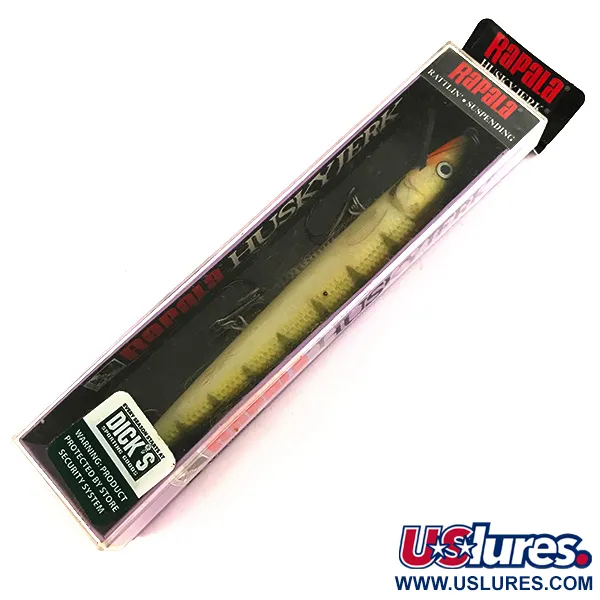 Rapala Husky Jerk HJ 14 Minnow, Yellow Perch, 18g, suspending, #7498
