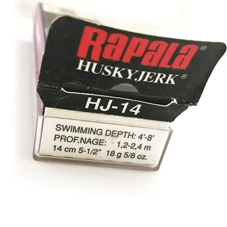 Rapala Husky Jerk HJ 14 Minnow, Yellow Perch, 18g, suspending, #7498