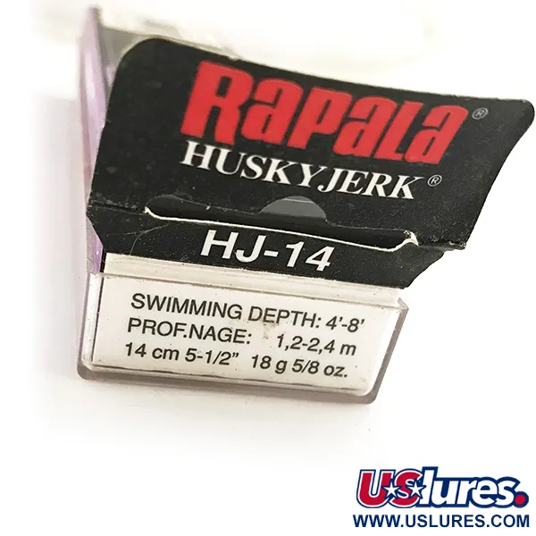 Rapala Husky Jerk HJ 14 Minnow, Yellow Perch, 18g, suspending, #7498