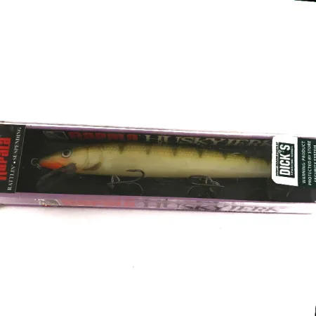 Rapala Husky Jerk HJ 14 Minnow, Yellow Perch, 18g, suspending, #7498