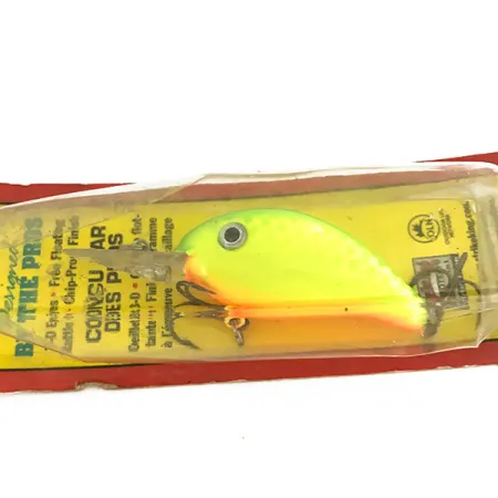 Strike King Pro Model 3XD Crankbait, Chartreuse, 12g, Rattle, #7501