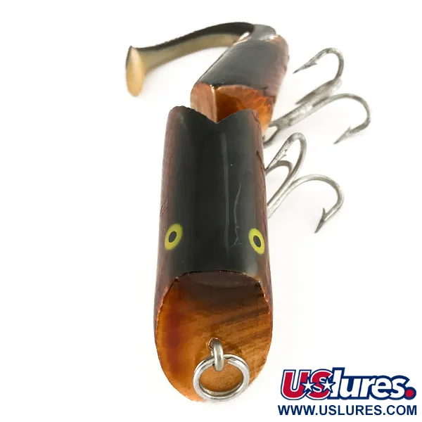 Fred Arbogast A.C. Plug Vintage Popper, Marrone, 28g, Snodato, #7508