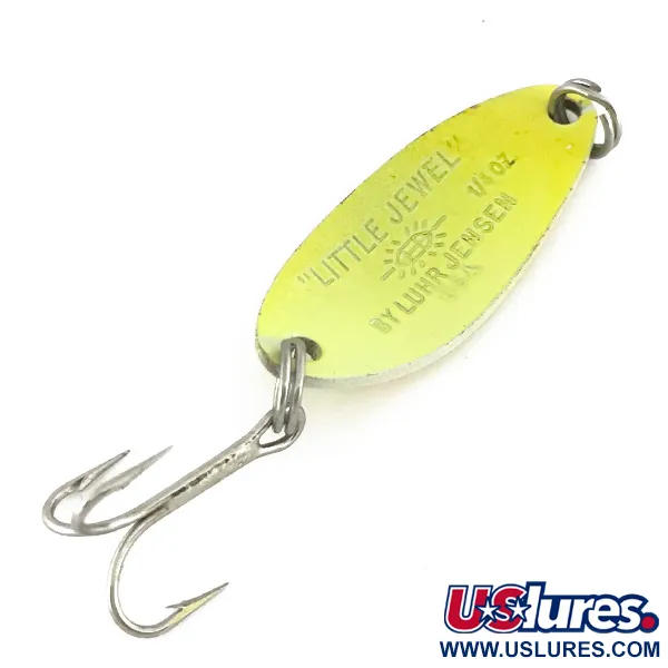 Luhr Jensen Little Jewel Ondulante, Giallo/Rosso, 7g, UV Glow, #7519
