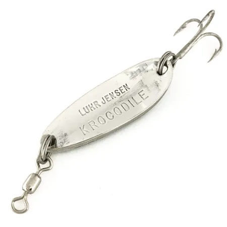 Luhr Jensen Krocodile Ondulante, White/Blue/Nickel, 9g, Sinking, #7543