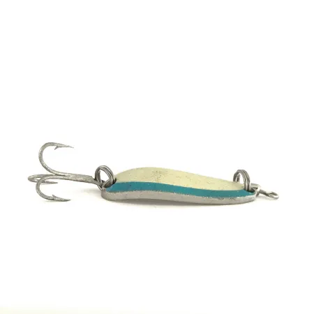 Luhr Jensen Krocodile Ondulante, White/Blue/Nickel, 9g, Sinking, #7543