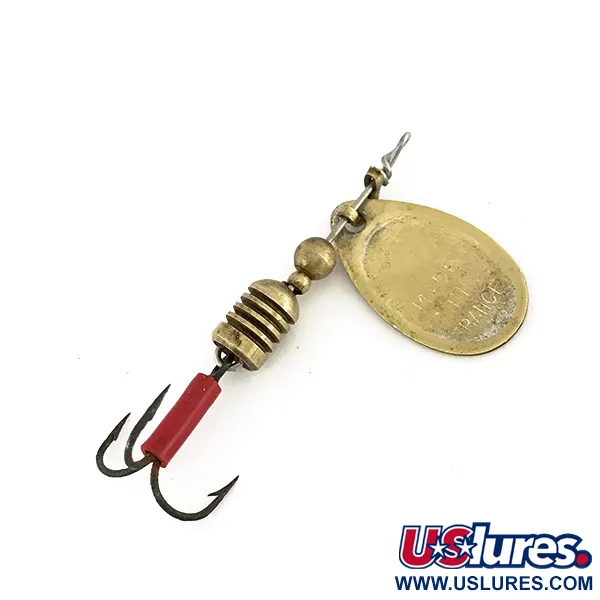 Mepps Aglia 1 (1960s) Cucchiaino, Ottone, 3.5g, Misura 1, Vintage, #7550