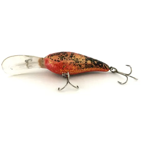 Norman DD 14, 16g, Arancione e Oro Glitter, Crankbait Deep Diver #7558