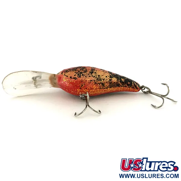 Norman DD 14, 16g, Arancione e Oro Glitter, Crankbait Deep Diver #7558