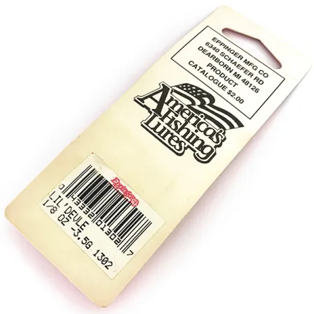 Eppinger Dardevle Lildevle Cucchiaino, Black / White, 3,5g, #1302