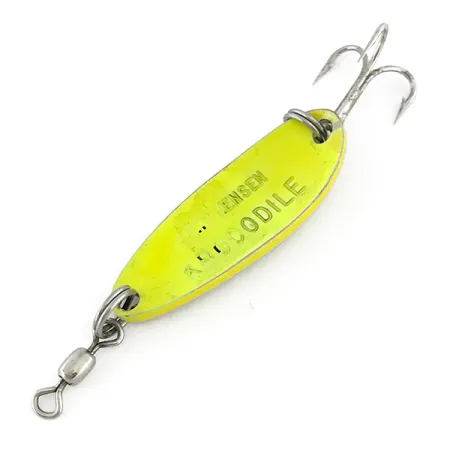 Luhr Jensen Krocodile UV Ondulante, Yellow, 9g, UV Reagente, #7604
