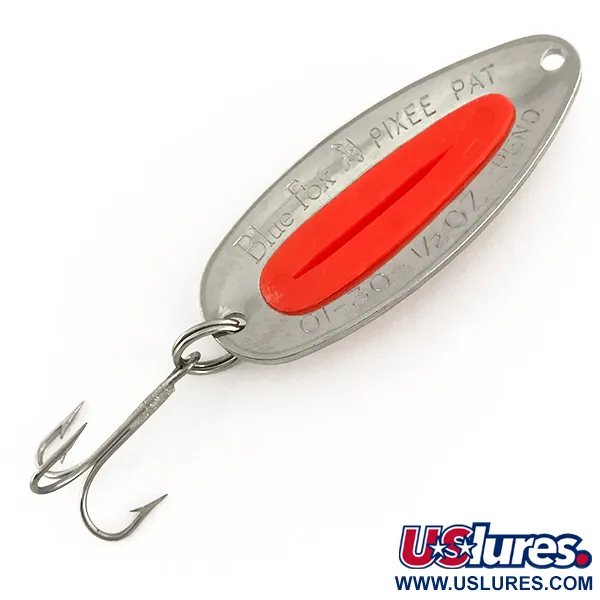 Blue Fox Pixee UV Ondulante, Nichel Martellato / Rosso, 14g, UV, #7610