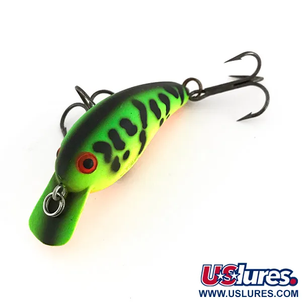Cotton Cordell Big O UV Crankbait, Fire Tiger, 4g, UV Glow, #7640