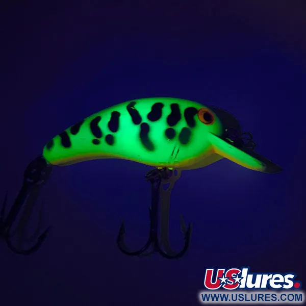 Cotton Cordell Big O UV Crankbait, Fire Tiger, 4g, UV Glow, #7640