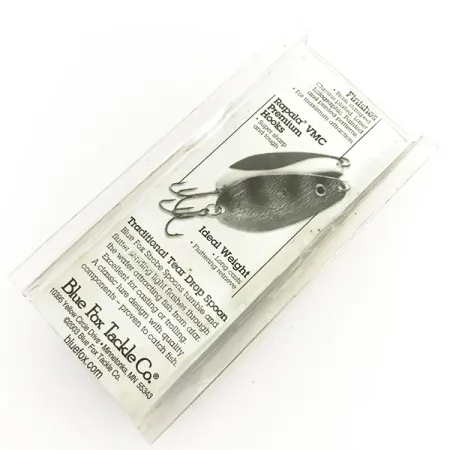 Blue Fox Strobe Tear Drop Spoon Ondulante, Rosso/Bianco, 11g, #7676