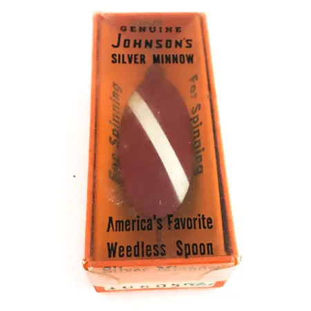 Johnson Silver Minnow Ondulante, Rosso / Bianco, 5g, Antialga, #7677