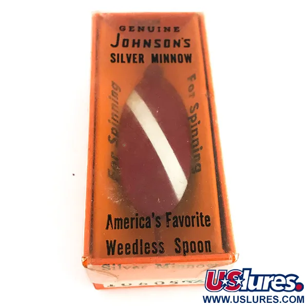 Johnson Silver Minnow Ondulante, Rosso / Bianco, 5g, Antialga, #7677