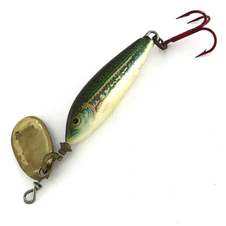 Blue Fox Vibrax Minnow Spin 1 Cucchiaino, Oro, 4g, Ancoretta Rossa, #7686